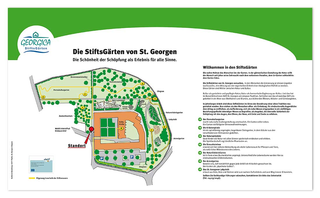 Werbekonzept für die StiftsGärten von St. Georgen